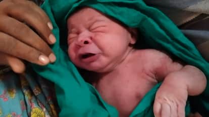 Newborn baby girl found in toilet in Mirzapur