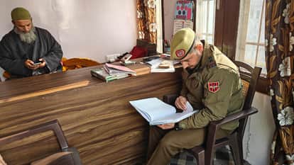 Police searched madrasas and mosques in Srinagar.