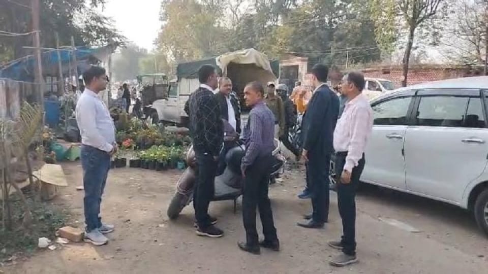 Illegal encroachments removed from schools colleges and main roads several shopkeepers served notices in Korb