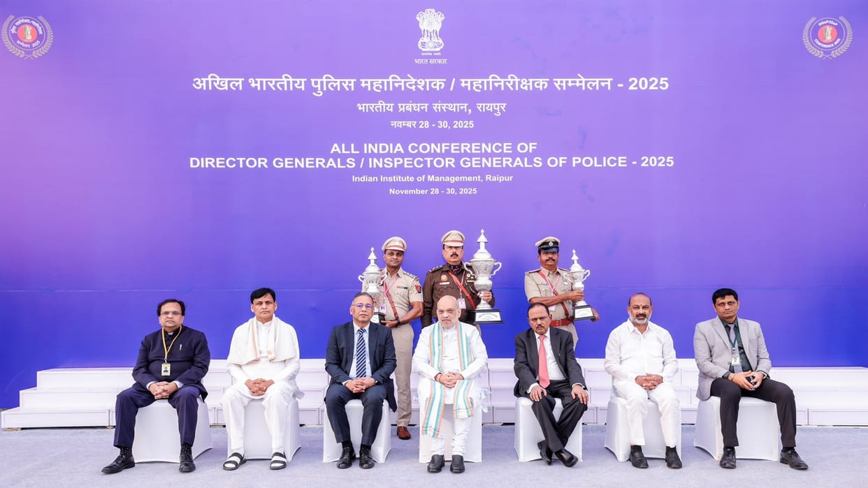 3-day DG-IG conference in Naya Raipur: Three best police stations of the country honored on the national stage