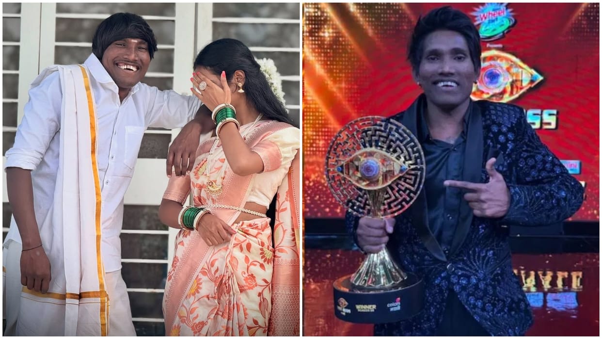 Marathi bigg boss 5 winner suraj chavan get married to childhood friend sanjana