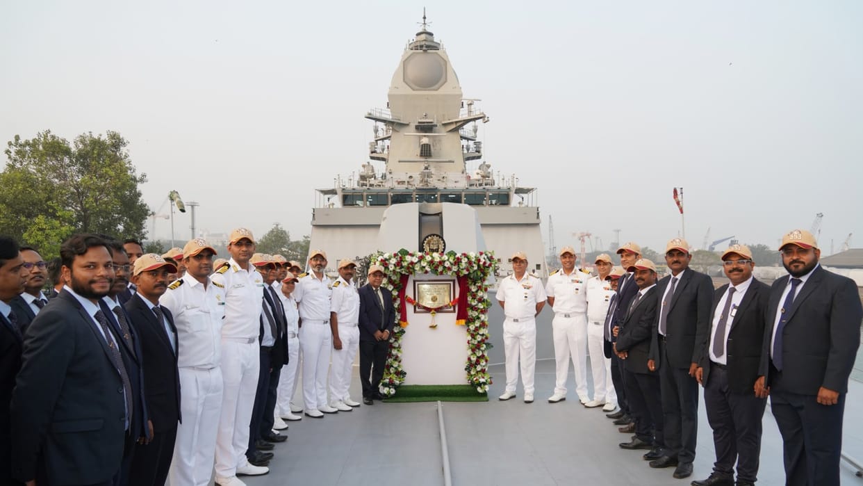 Mazagon Dock delivers 'Taragiri' to Navy, fourth Nilgiri-class stealth frigate under Project 17A