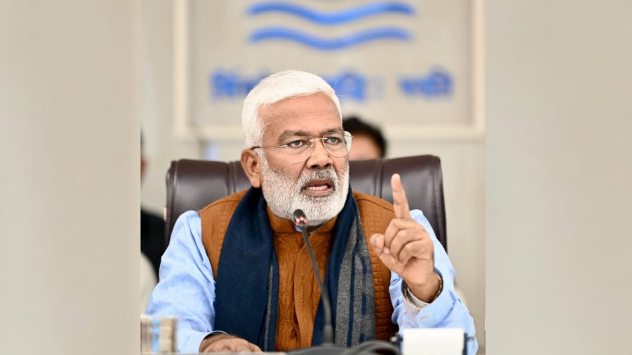 Bareilly overhead tank accident Jal Shakti Minister Swatantradev Singh blacklists construction agency NCC
