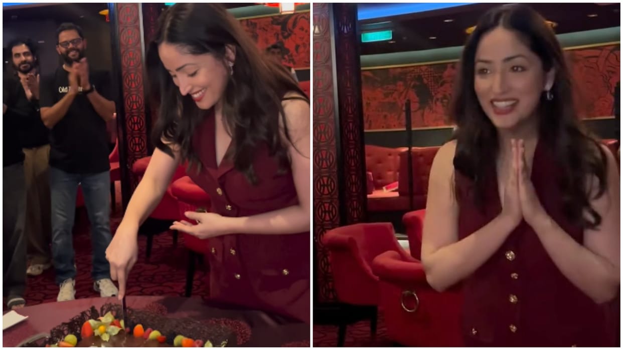 Yami gautam shares video of celebrating her 37th birthday birthday know what she says
