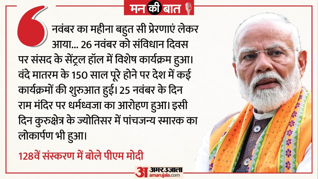 P Modi Mann Ki Baat Live Updates Prime Minister Narendra Modi Address Nation Broadcast 128th Episode