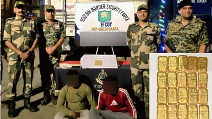 BSF arrests two smugglers at India-Bangladesh border, seizes gold biscuits worth rs 3 crore