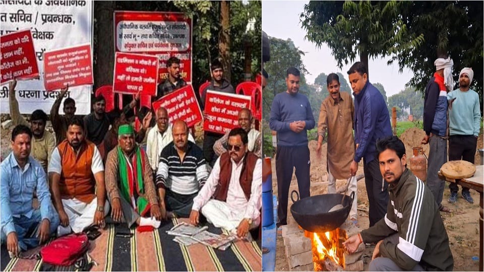 Talks Fail Over 12-Point Demands, Protest Continues at RBS College Agra