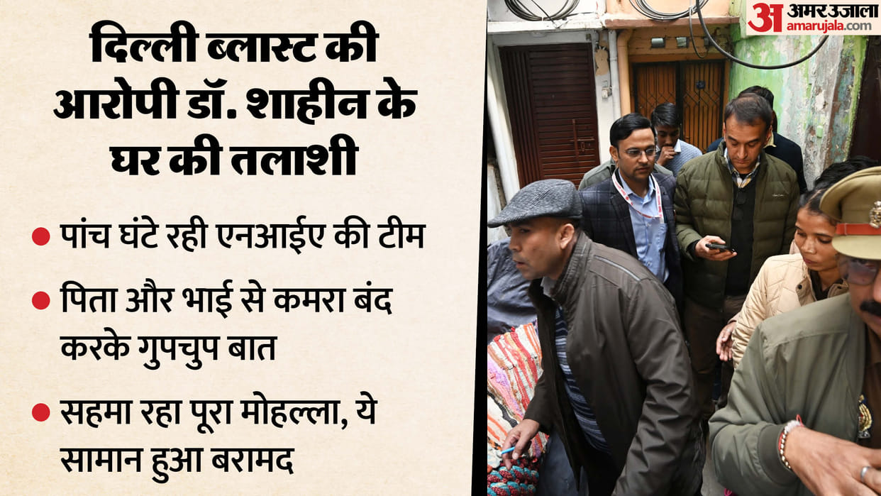 Delhi Blast: NIA raids across the country, searches Dr. Shaheen's house for five hours; police seizes these it