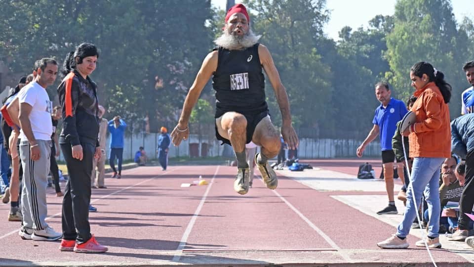 Master athletes showcase their fitness at Masters Athletics Competition in Chandigarh