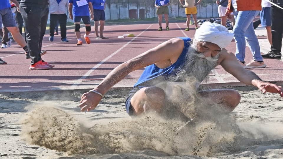 Master athletes showcase their fitness at Masters Athletics Competition in Chandigarh