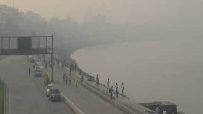 After Delhi-NCR, pollution in Mumbai also reduced AQI visibility from Bandra to Chembur.