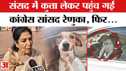 Congress MP Renuka Chaudhary Brings Puppy in Parliament
