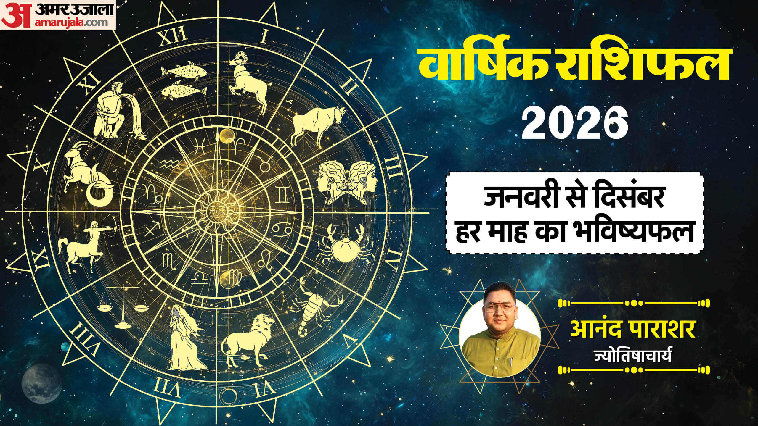 Yearly Horoscope 2026 varshik rashifal January to December 2026 Know New Year Rashifal all 12 zodiac sign