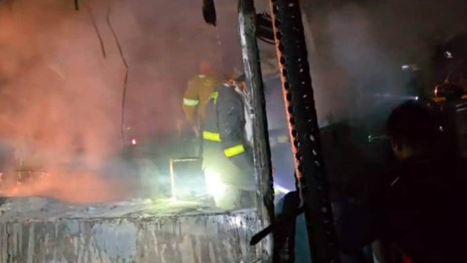 Three people died and 25 were injured when bus and truck collided in Balrampur