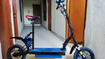 Himachal Not only will you get the scooter you too can carry it the price is just 35000 rupees