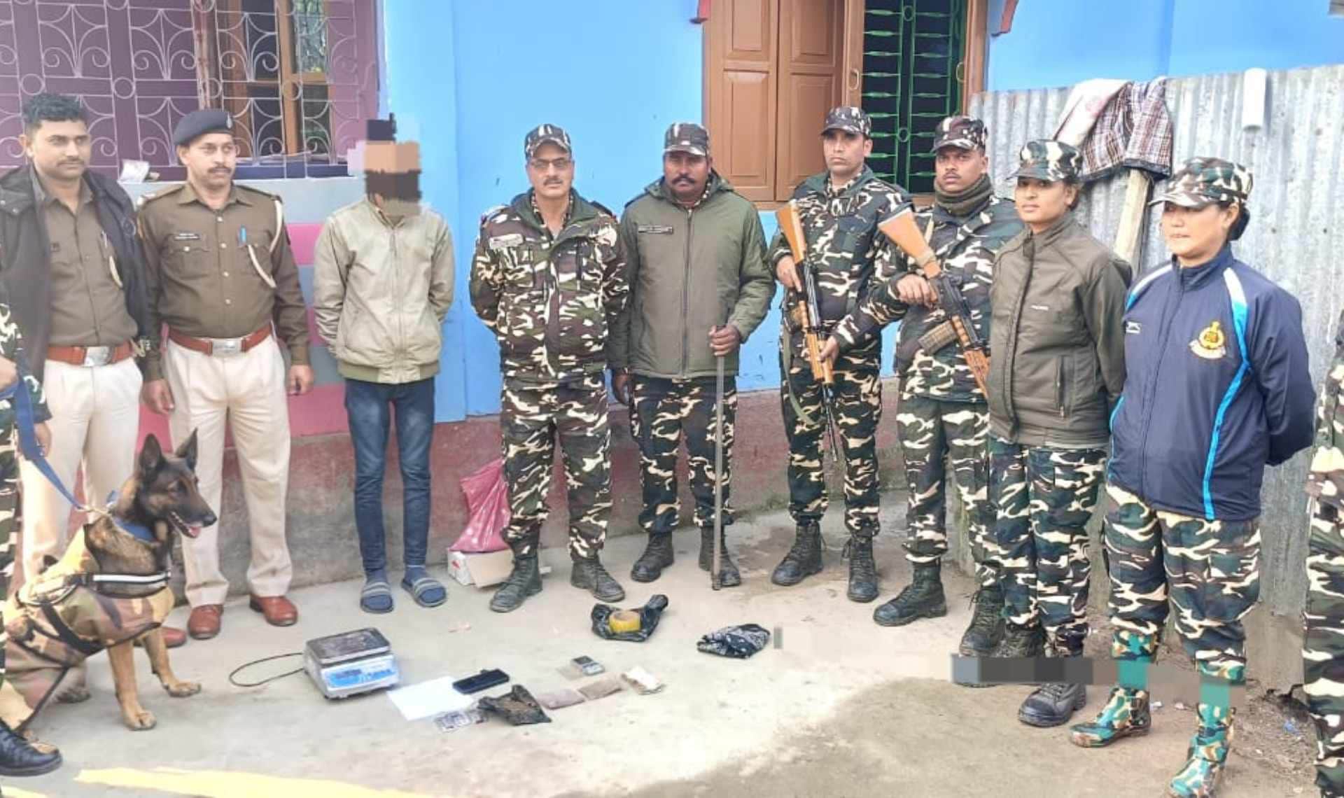 किशनगंज में ब्राउन शुगर तस्कर गिरफ्तार