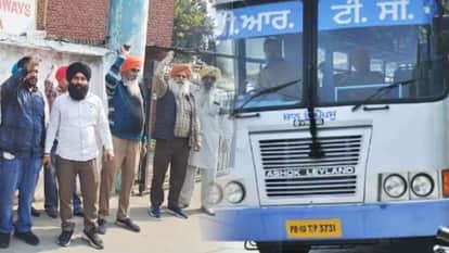 Punjab Roadways PRTC and PUNBUS contract workers strike fifth day 1600 buses remain off operation