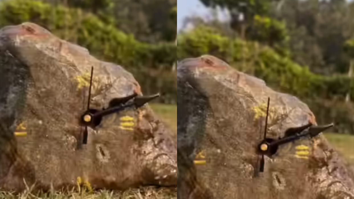A simple stone found on the roadside was turned into a magnificent watch sold for Rs 5000 Video Viral