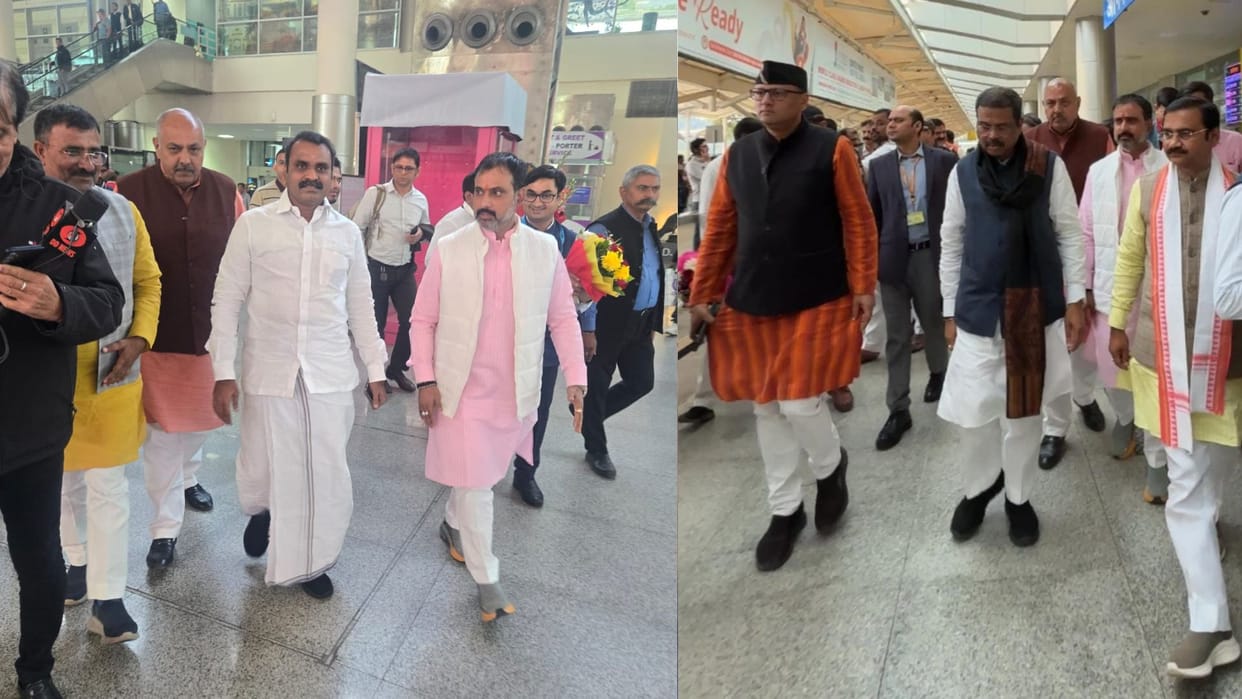 Union Minister Dharmendra Pradhan and Minister of State Dr. L. Murugan reached Kashi