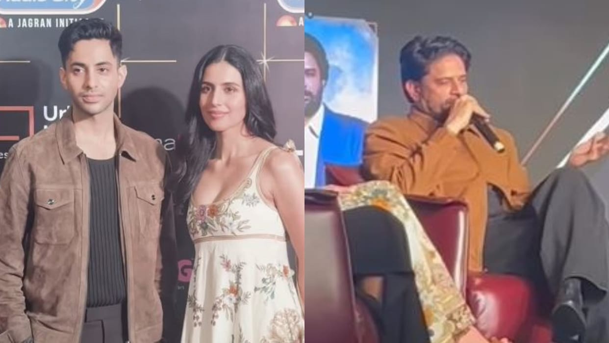Agastya Nanda Simar Bhatia and Jaideep Ahlawat reached in Ikkis Event