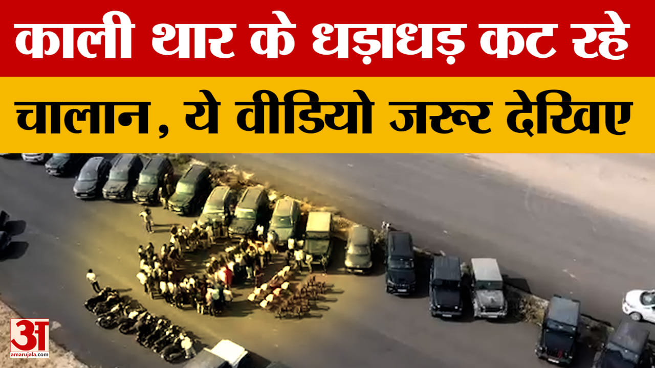 Black Thar Challan: काली थार पर 'खाकी' की पैनी नजर, धड़ाधड़ कट रहे चालान.. 141 वाहन जब्त | Jaipur