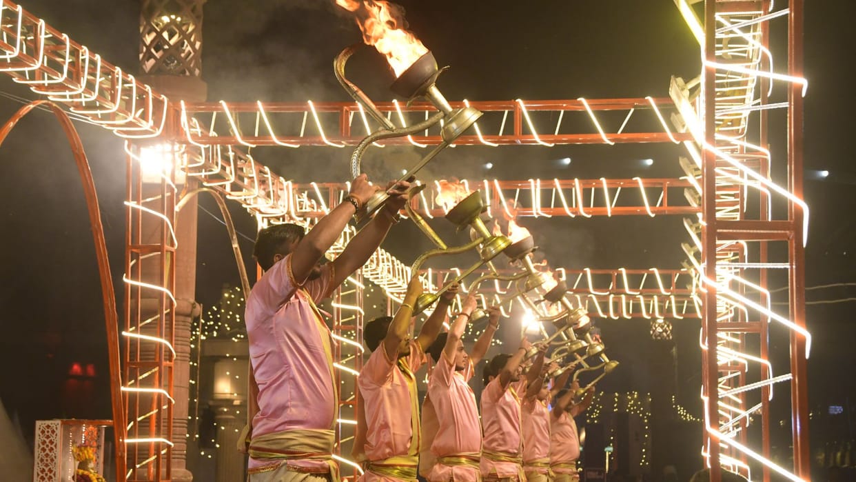 Kashi Tamil Sangamam 4.0: 216 Tamil students witnessed Ganga Aarti from cruise in varanasi