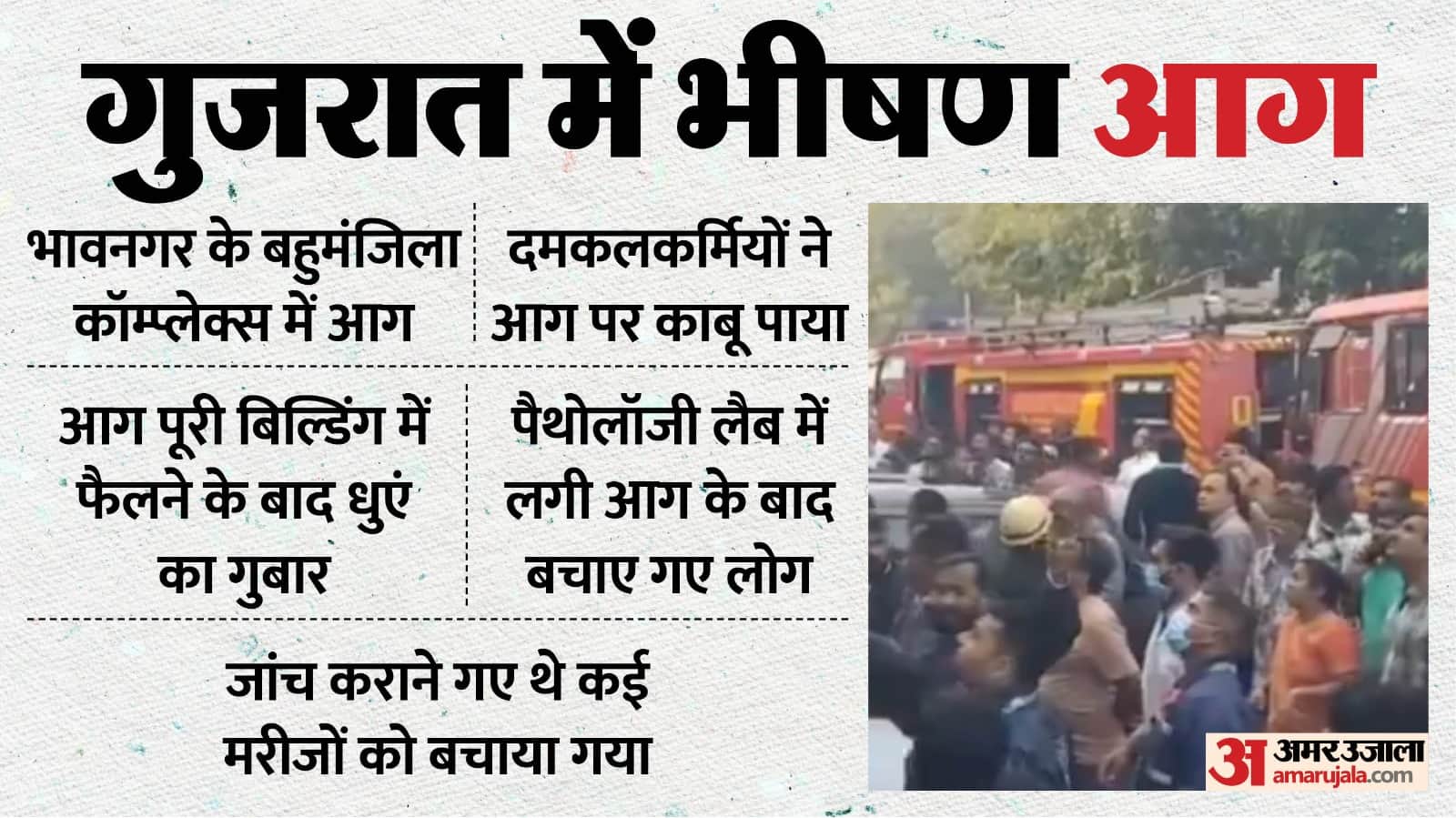 गुजरात के भावनगर में लगी आग