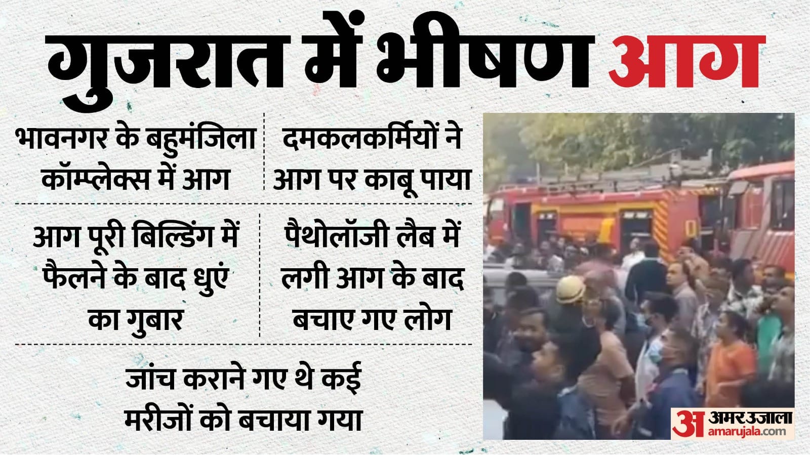 गुजरात के भावनगर में लगी आग