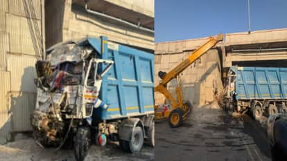 Uncontrolled Dumper Crashes Into Underpass in Saharanpur, Driver Killed and Helper Injured