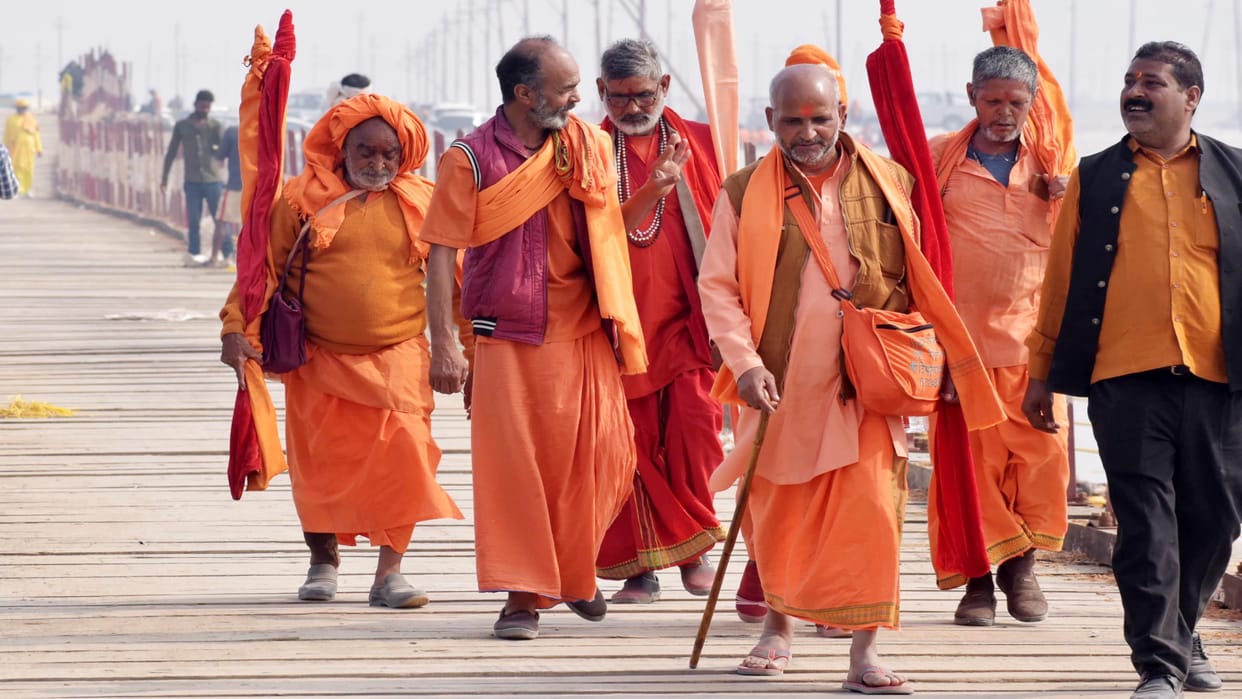 Prayagraj Magh Mela: 90 bighas of land allotted to Dandi Bara, land allotment to institutions started in Magh