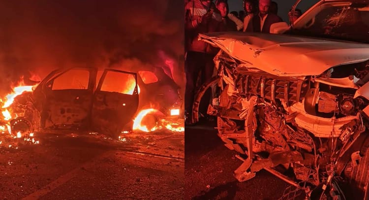 Bihar News: नालंदा के फ्लाईओवर में बड़ा हादसा, स्कॉर्पियो और मारुति की टक्कर, कई घायल