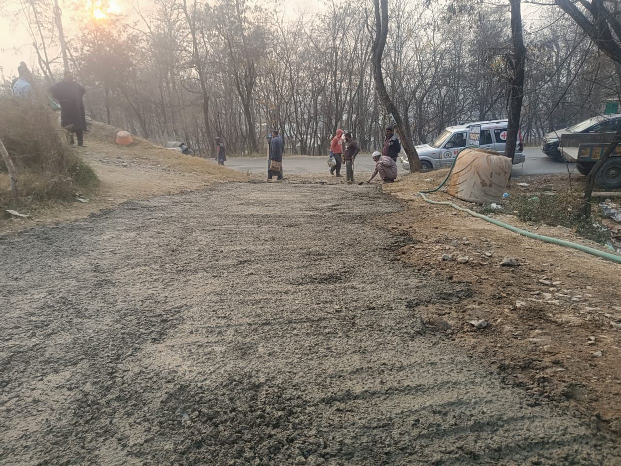 Suffered for a year, then took the initiative to build the road himself