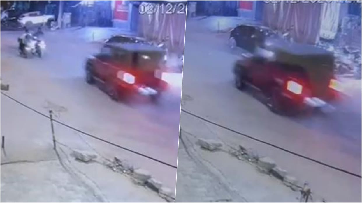 Rajasthan News: Speeding Thar crashes into 3 vehicles in 20 minutes; scooter rider dies, woman driver flees