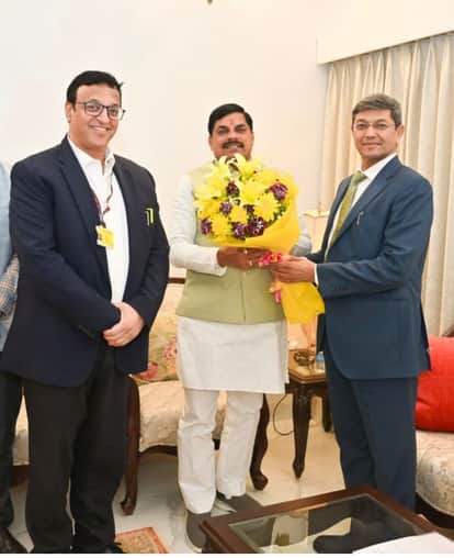 सीएम से एनटीपीसी के चेयरमैन ने की मुलाकात