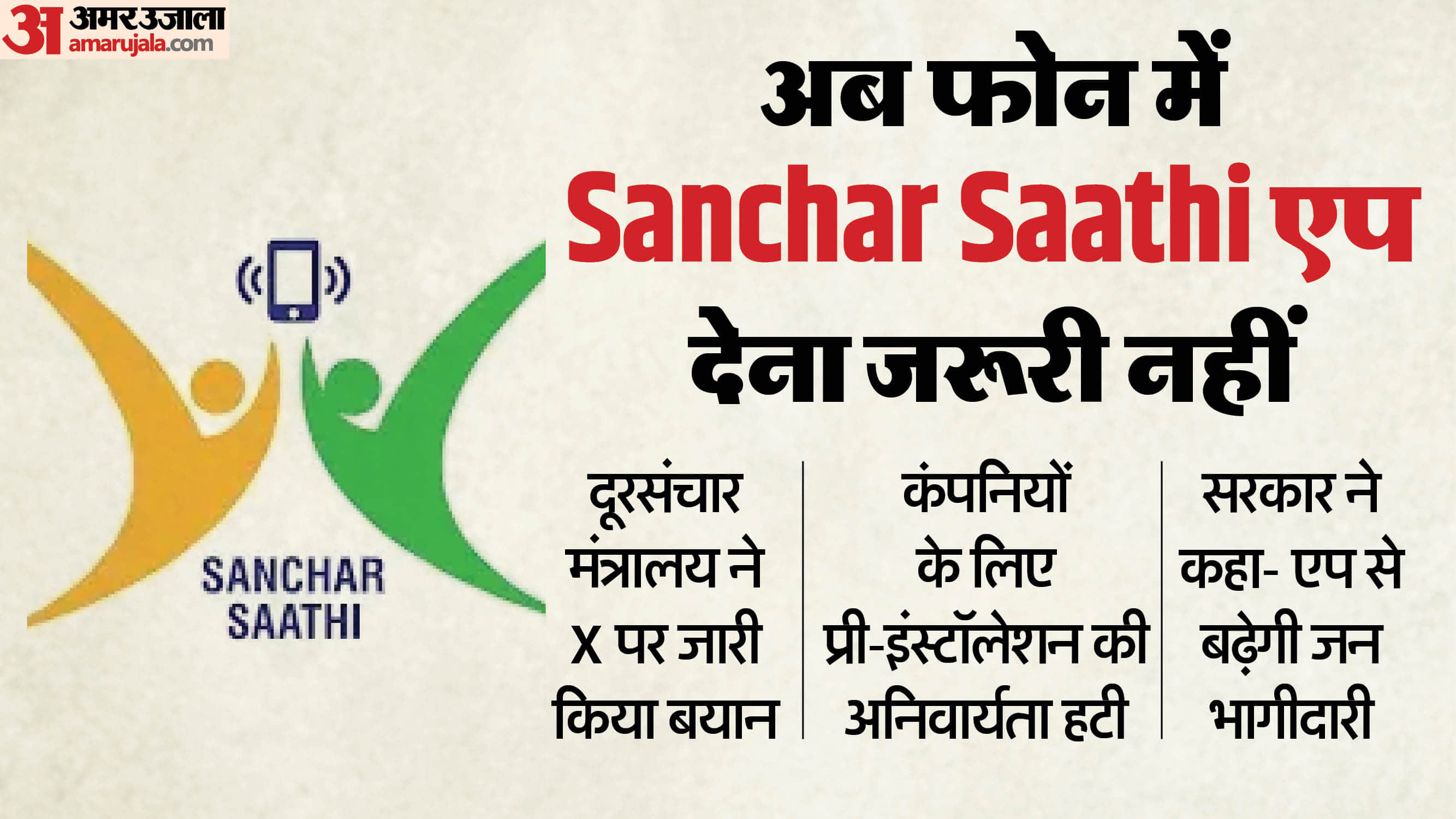 सरकार ने फोन में संचार साथी एप की अनिवार्यता हटाई