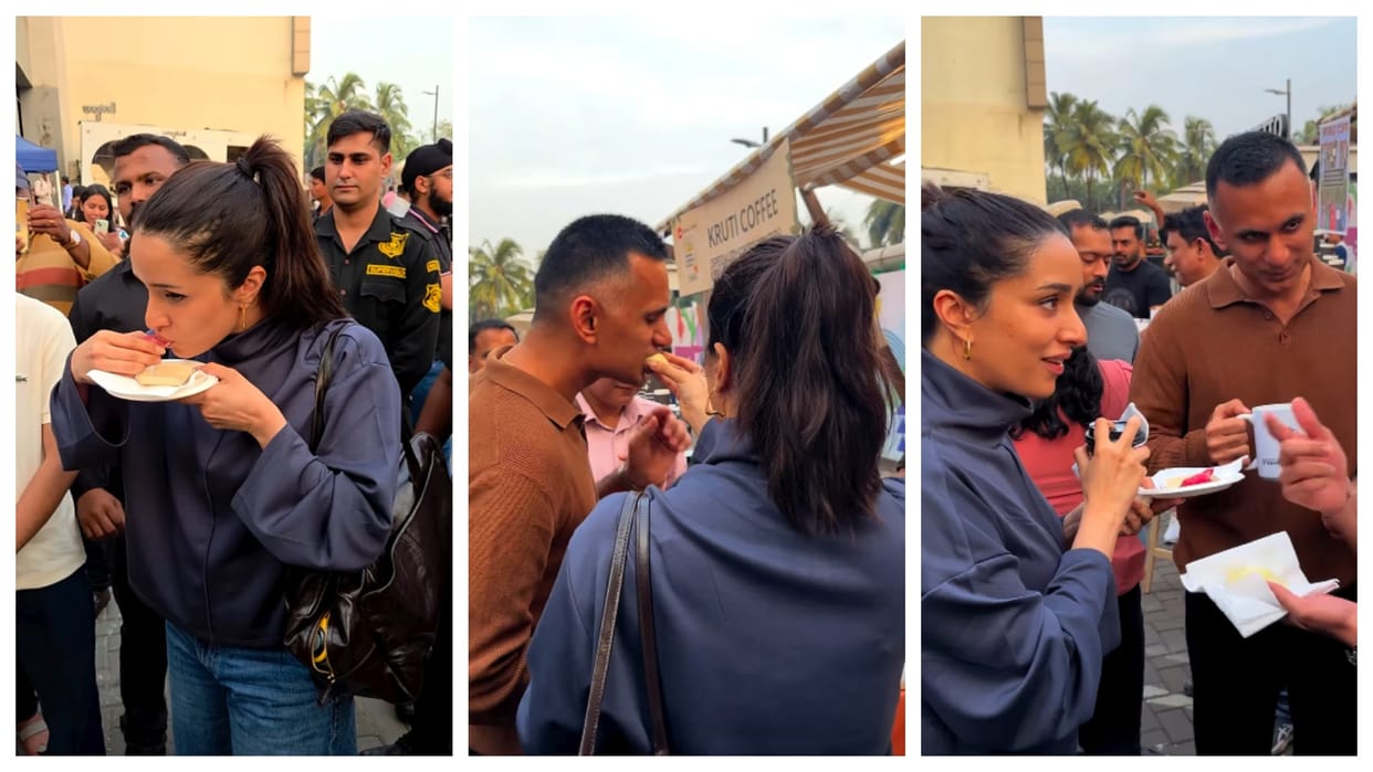 Shraddha Kapoor Sweet moment with Rumoured Boyfriend Rahul Mody Enjoying Street Food video viral