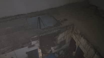 Ghaziabad: Explosion while making illegal fire sky shot in village Mussoorie, roof of house blown off
