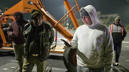 Road accident in UP Car rams into DCM parked on highway amroha four doctors killed