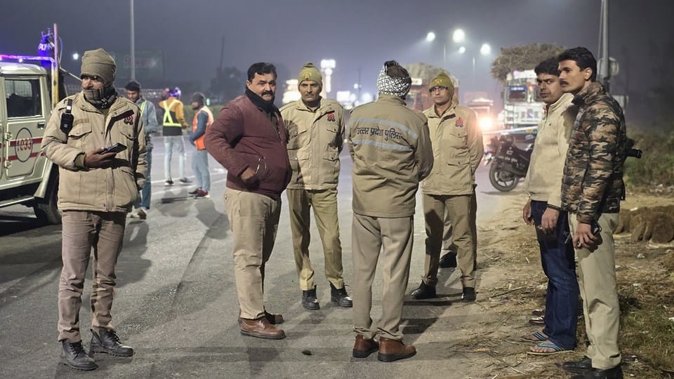 Amroha Road accident car was speeding over 100 kmph and due to panic it lost control and hit a canter.