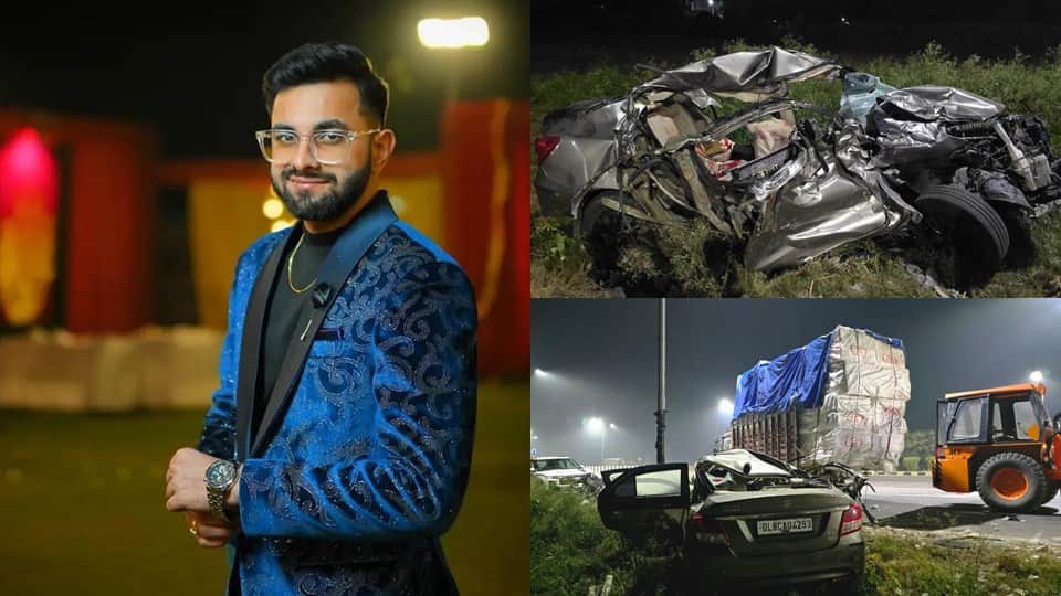 Amroha Road accident car was speeding over 100 kmph and due to panic it lost control and hit a canter.