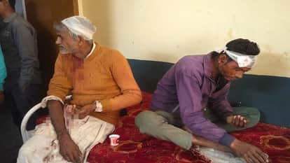 संभल में जख्मी लोग