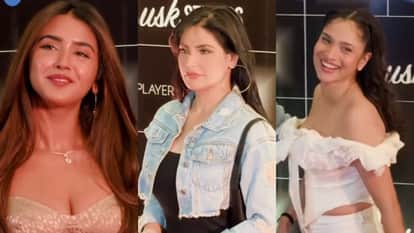 Aukat Ke Baha web series event Zareen Khan Ankita Lokhande and Roshni welia reached there