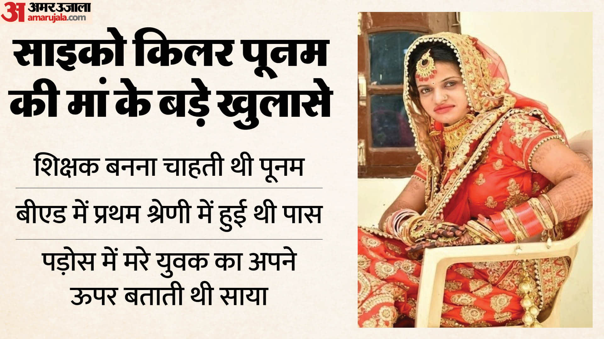 Psycho Killer Poonam is an MA graduate and claims to be possessed by a young man