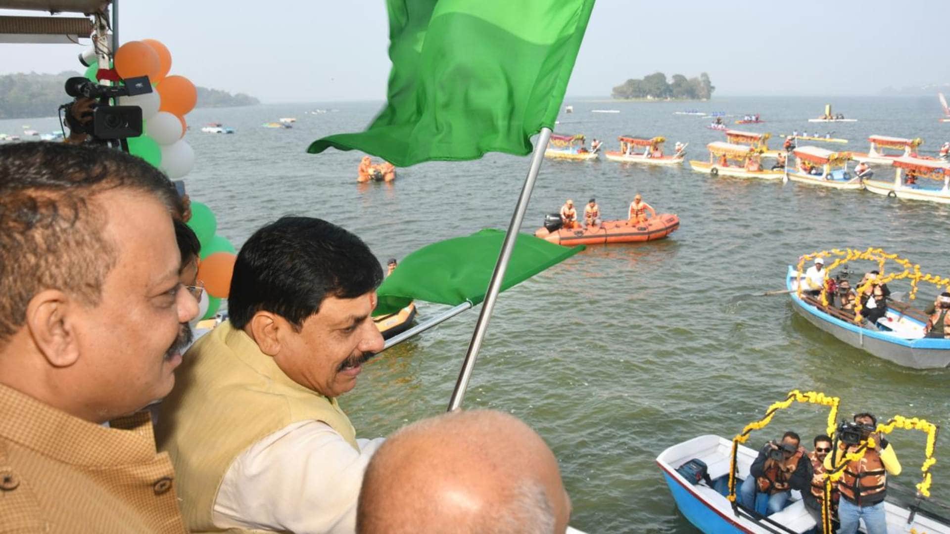 MP News: Chief Minister inaugurated Shikara service in Bhopal's big lake