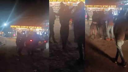 Dehradun: Two groups clash outside a liquor shop in Raiwala, breaking the windows of two vehicles; video goes