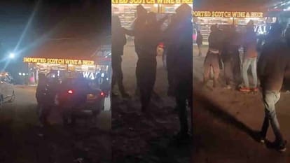 Dehradun: Two groups clash outside a liquor shop in Raiwala, breaking the windows of two vehicles; video goes