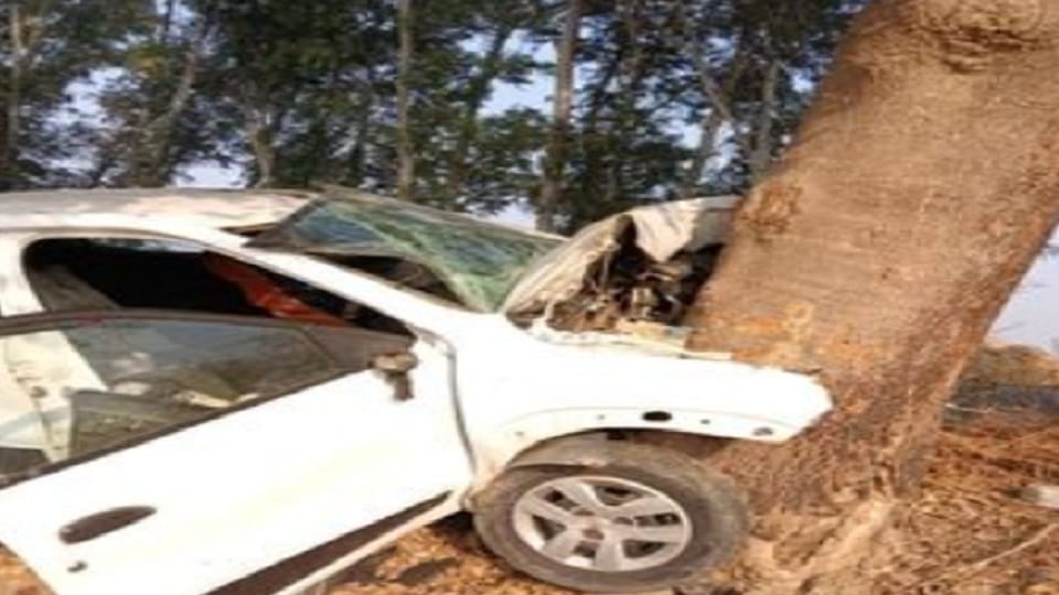 Husband and wife died in a road accident at Jind