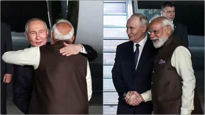 भारत दौरे पर राष्ट्रपति पुतिन, पीएम मोदी ने की अगवानी