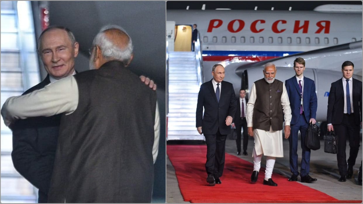 Vladimir Putin India Visit Live Updates PM Modi Meet Russian President at Palam Airport Delhi News in Hindi