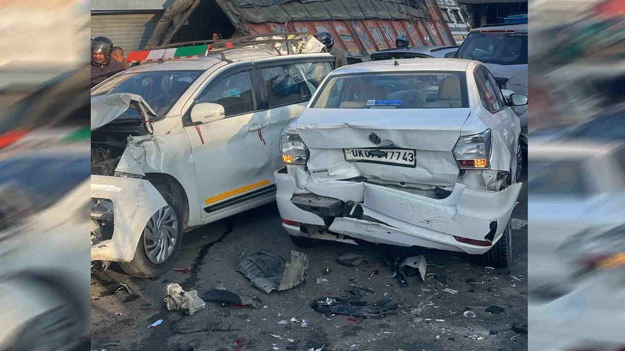 Dehradun accident in Mohabbewala speeding truck rammed  vehicles driver reportedly fell asleep at wheel